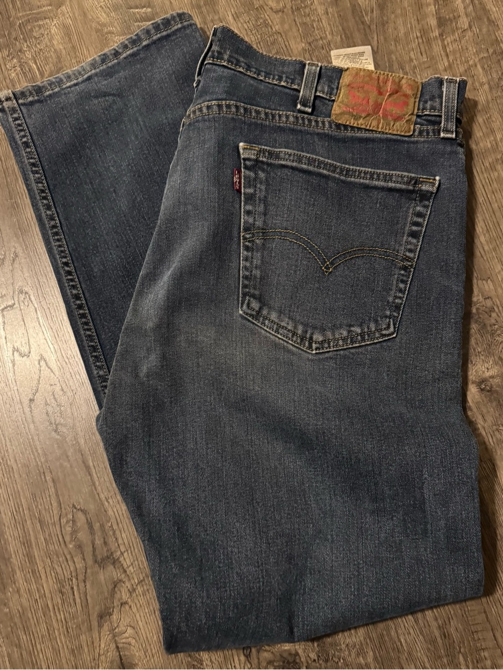Levi's Relaxed Fit Dark Blue Denim Jeans 38/32